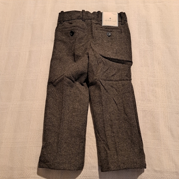 Gap boys size 3T gray wool blend lined dress pants, New - Picture 4 of 7